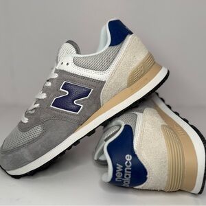 New Balance Gray and Navy Sneakers
